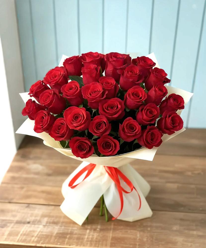 Букет 29 Красных роз в Долгое Ледово