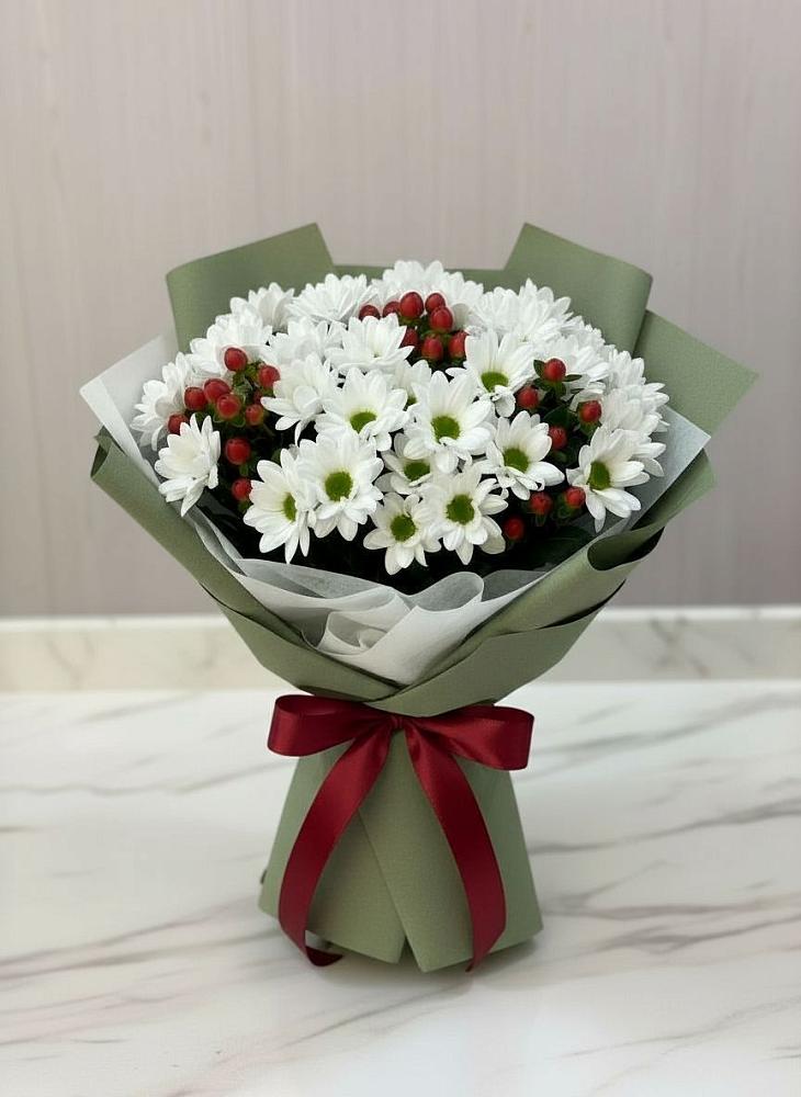 Букет цветов из: Хризантемы в Долгое Ледово