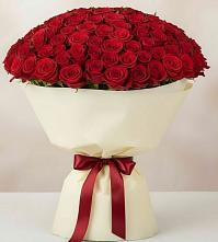 Букет 101 Красная роза Милано в Долгое Ледово