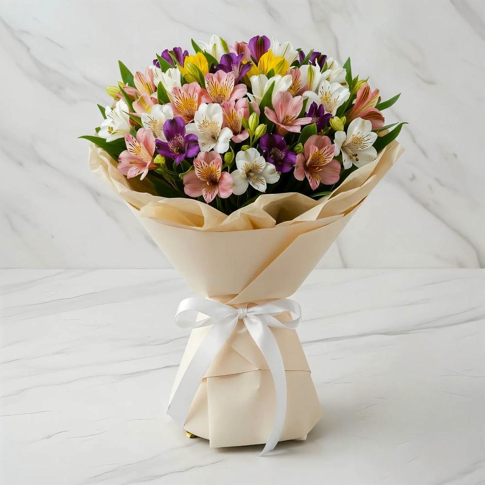 Букет цветов из: Альстромерии в Долгое Ледово