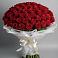 Букет 101 Красная роза Блэк Мэджик в Долгое Ледово