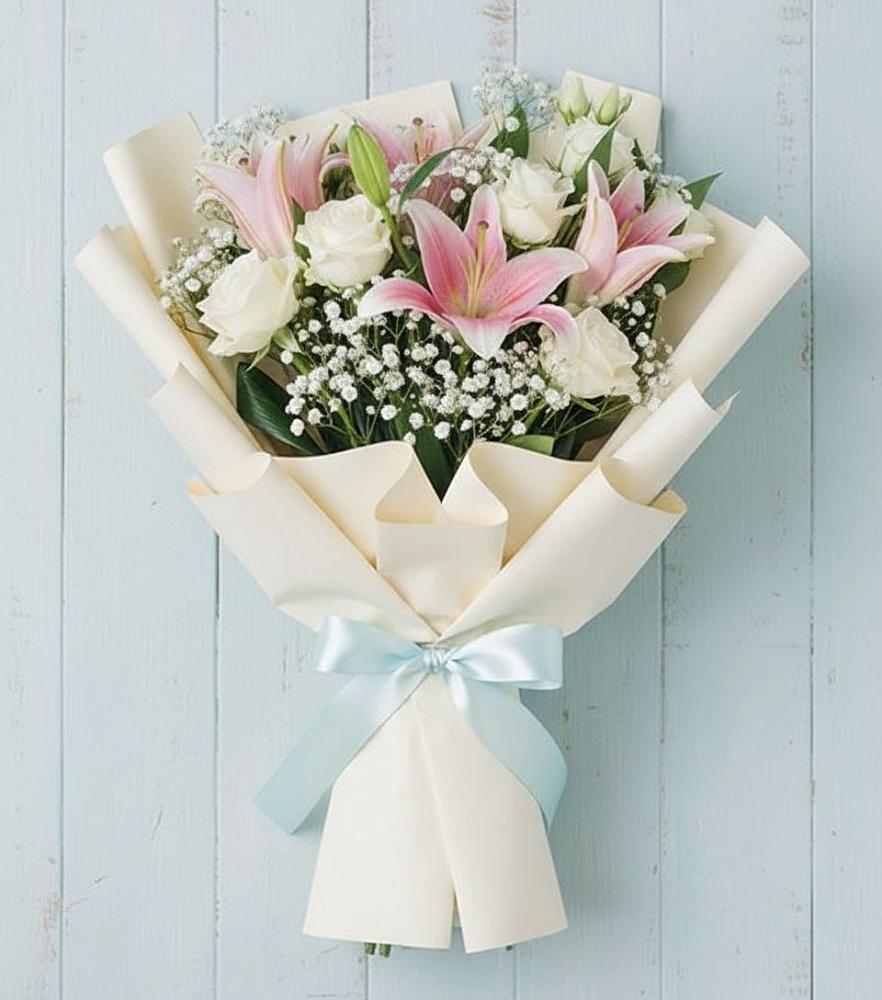 Букет цветов из: Лилии в Долгое Ледово