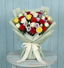 Букет цветов из:  Розы в Долгое Ледово