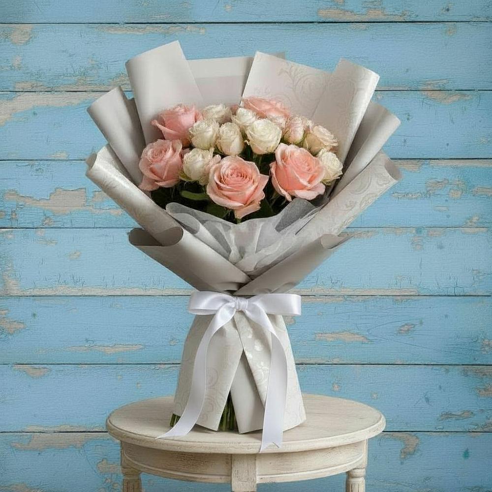 Букет цветов из: Розы в Долгое Ледово