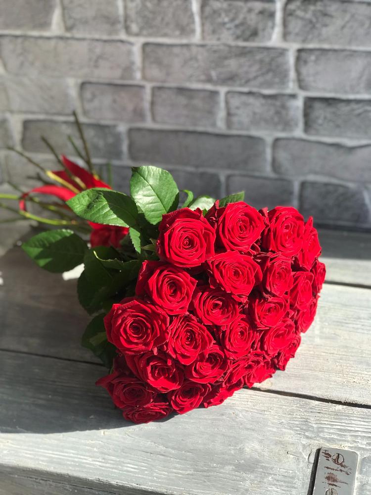 Букет Красные розы Фридом в Долгое Ледово