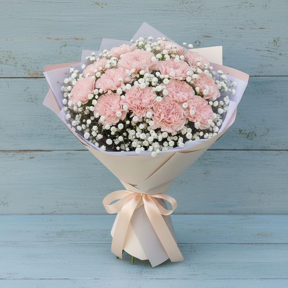 Букет цветов из: Гвоздики в Долгое Ледово