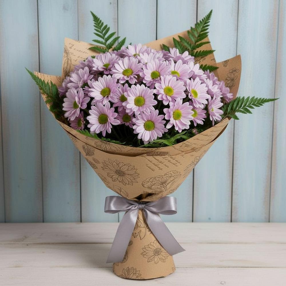 Букет цветов из: Хризантемы в Долгое Ледово