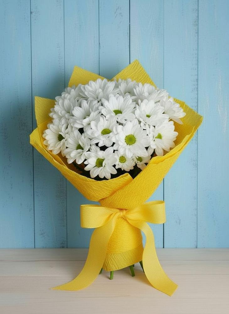 Букет цветов из: Хризантемы в Долгое Ледово