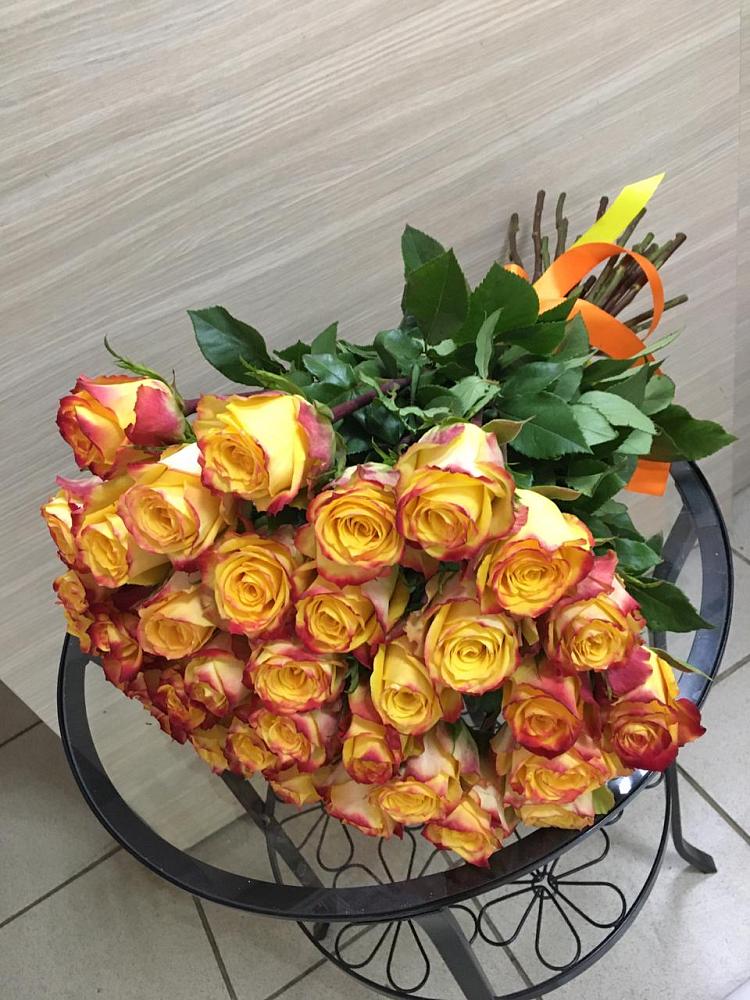 Букет Желтые розы в Долгое Ледово