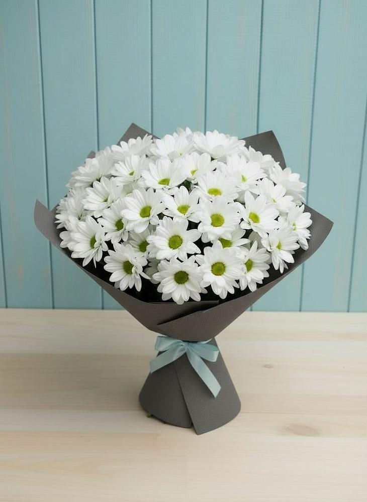 Букет цветов из: Хризантемы в Долгое Ледово