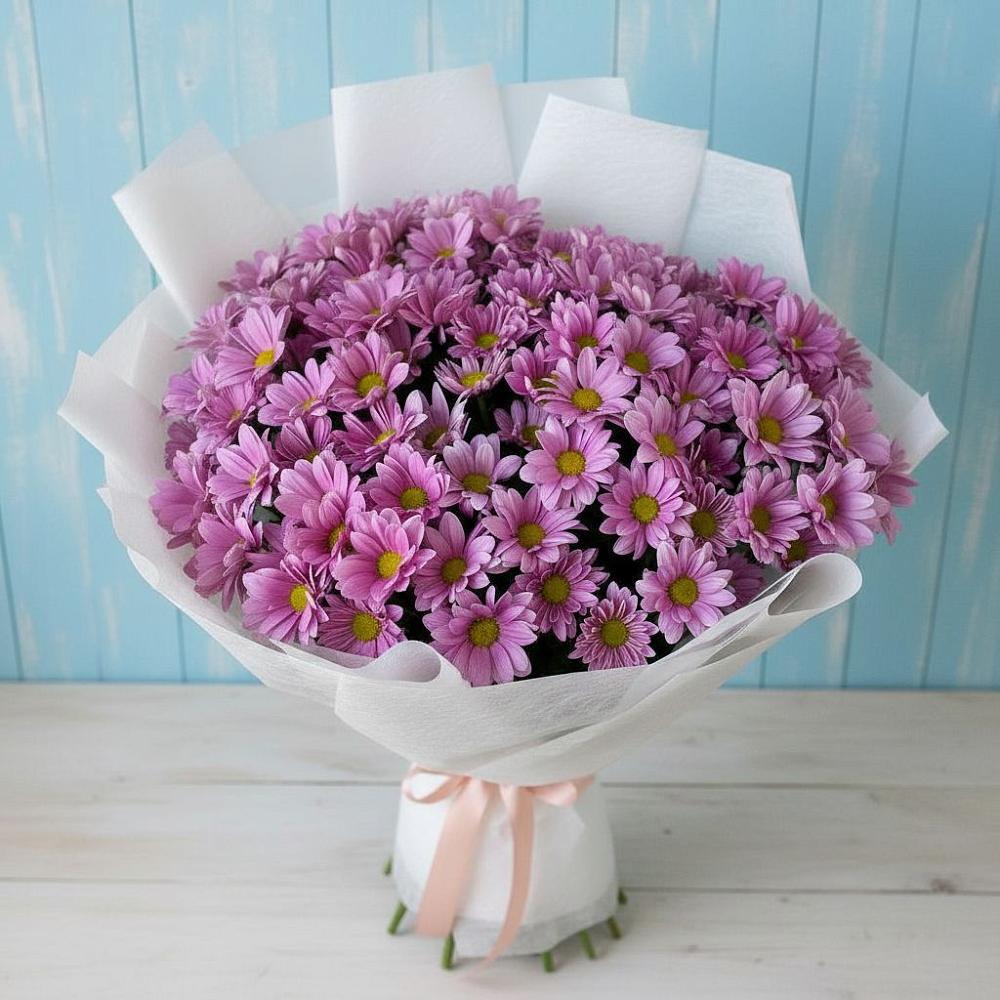 Букет цветов из: Хризантемы в Долгое Ледово