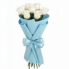 Букет 7 белых роз Проуд #REPLACE_PRED# Долгое Ледово