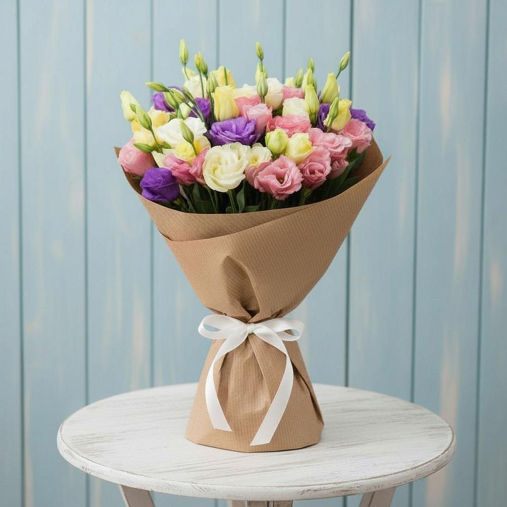 Букет цветов из: Лизиантусы в Долгое Ледово