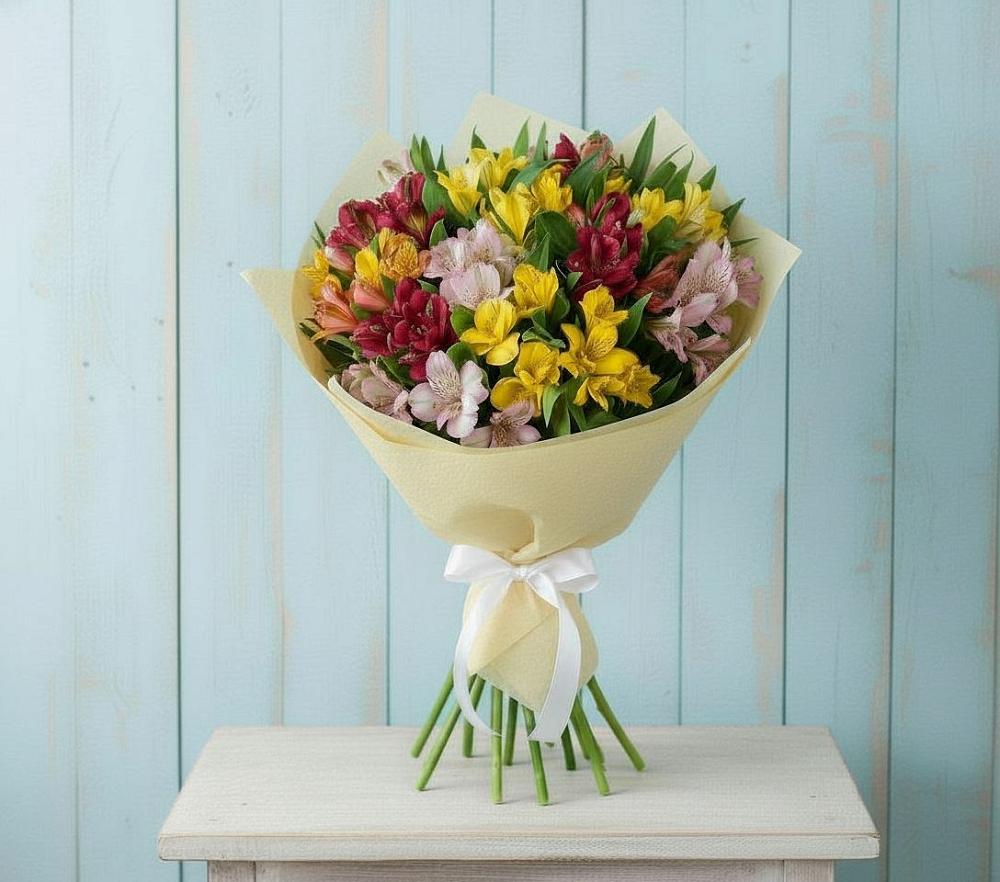 Букет цветов из: Альстромерии в Долгое Ледово