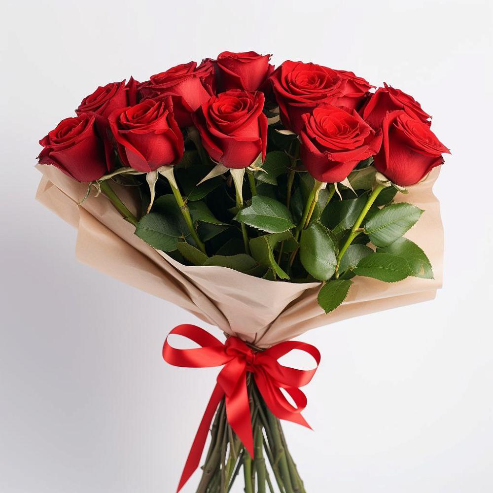 Букет 11 Красных роз Эдлесс Лав в Долгое Ледово