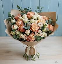 Букет цветов из:  Альстромерии и Розы #REPLACE_PRED# Долгое Ледово