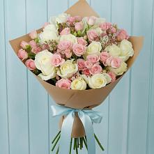 Букет цветов из:  Розы в Долгое Ледово
